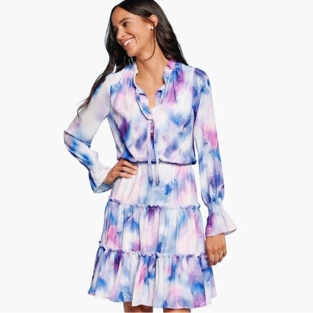 NWT, JOHNSTON & MURPHY Watercolor Pastels Dress - S
